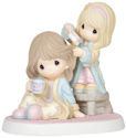 Precious Moments 144004 Girl Brushing Mom's Hair Figurine