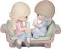 Precious Moments 144008 Seated Girls Having Coffee Figurine