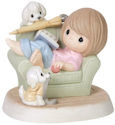 Precious Moments 144013 Girl with Two Dogs Figurine