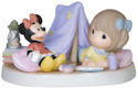 Precious Moments 149031 Disney Girl with Minnie In Tent Figurine