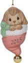 Precious Moments 151008 Dated 2015 Dog Ornament