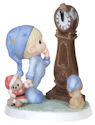 Precious Moments 151011 Boy Looking at Clock Figurine