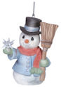 Precious Moments 151023 Snowman with Star and Broom Ornament