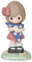 Precious Moments 151033 Girl Holding American Flag Figurine