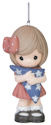 Precious Moments 151034 Girl Holding American Flag Ornament