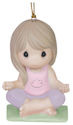 Precious Moments 151039 Girl on Yoga Mat Ornament