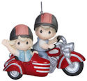Precious Moments 151045 Couple on Motorcycle Ornament