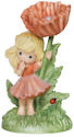 Precious Moments 151058 Girl with Poppy Flower Figurine