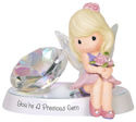 Precious Moments 151059 Seated Girl with Gem Figurine