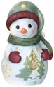 Precious Moments 151416 Snowman with Pine Trees LED Figurine