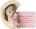 Precious Moments 152008 Girl In Angel Wing Holding Cat Figurine