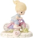 Precious Moments 152012 Girl on Bicycle Age 6 Figurine