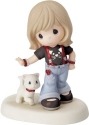 Precious Moments 152013 Girl Walking Cat Figurine