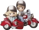 Precious Moments 152015 Couple on Motorcycle with Side Car Figurine
