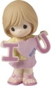 Precious Moments 153001 Girl Holding I Heart U More Figurine