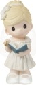 Precious Moments 153006 Girl Holding Rosary and Bible Figurine