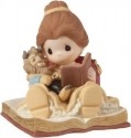 Precious Moments 153012 Disney Belle Reading To Toy Beast Figurine