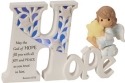 Precious Moments 153412 Hope LED Word with Angel Figurine