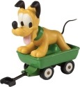 Precious Moments 153703 Disney Pluto In Wagon Figurine