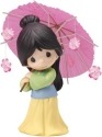 Precious Moments 154013 Disney Girl Dressed as Mulan with Umbrella Figurine