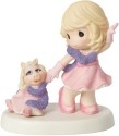 Precious Moments 154014 Disney Girl with Miss Piggy Figurine