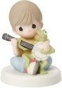 Precious Moments 154015 Disney Boy with Kermit Figurine