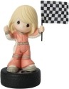 Precious Moments 154039 Girl Racer with Flag Figurine