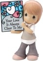 Precious Moments 154054 Standing Girl Holding Stained Glass Figurine