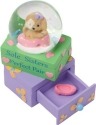 Precious Moments 154441 Dog Waterball on Top of Shoe Drawers Figurine