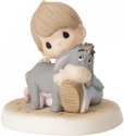 Precious Moments 159022 Disney Seated Boy with Eeyore Figurine