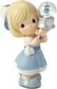 Precious Moments 161023 Girl Holding Snowman Globe Figurine