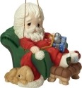 Precious Moments 161031 Santa Sleeping In Recliner Ornament