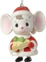 Precious Moments 161047 Mouse with Cheese Bell Ornament