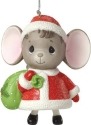 Precious Moments 161048 Mouse with Sack Bell Ornament