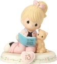 Precious Moments 162012i Girl Reading Book with Kitten Age 13 Figurine