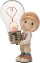 Precious Moments 163003 Boy Holding LED Bulb Figurine