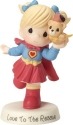 Precious Moments 163017 Girl In Super Girl Outfit Figurine