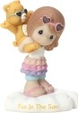 Precious Moments 163413 Care Bear Girl with Funshine Bear Figurine