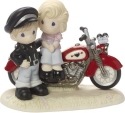 Precious Moments 164001 Couple on Motorcycle Figurine LE