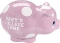Precious Moments 164009 Baby Girl College Fund Piggy Bank
