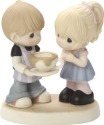 Precious Moments 164010 Couple with Large Cup of Latte Figurine