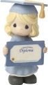 Precious Moments 164011 Girl Graduate Holding Diploma Figurine