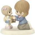 Precious Moments 164043 Mom Giving Lunch Bag To Daughter Figurine