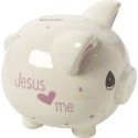 Precious Moments 164460 Jesus Loves Me Girl Piggy Bank