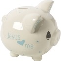 Precious Moments 164461 Jesus Loves Me Boy Piggy Bank