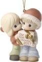 Precious Moments 171004 Dated 2017 Couple Ornament