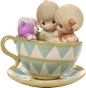 Precious Moments 171036 Couple In Teacup Figurine