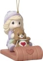 Precious Moments 171054 Care Bear Girl with Tenderheart Bear on Sled Ornament