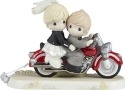 Precious Moments 172008 Wedding Couple on Motorcycle Figurine