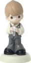 Precious Moments 172010 Communion Blond Hair Light Skin Boy Figurine